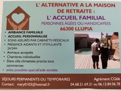 Accueil Familial Personnes Agées, Maison de Retraite à Llupia